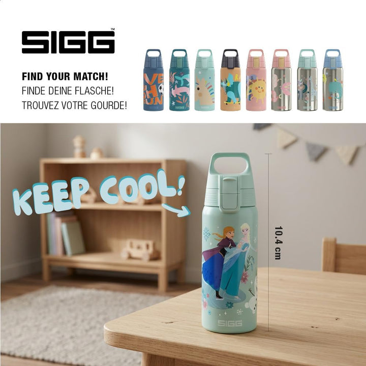 Sigg - Isolierte Trinkflasche Kinder - Shield Therm ONE Frozen - Für Kohlensäurehaltige Getränke Gee