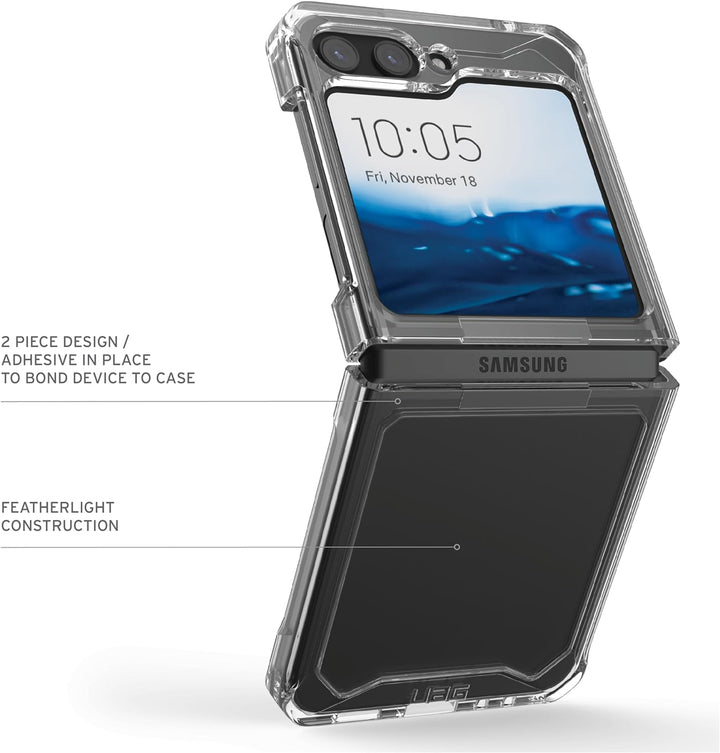 URBAN ARMOR GEAR Plyo Case für Samsung Galaxy Z Flip5 Hülle [Offiziell Designed for Samsung Zertifiz