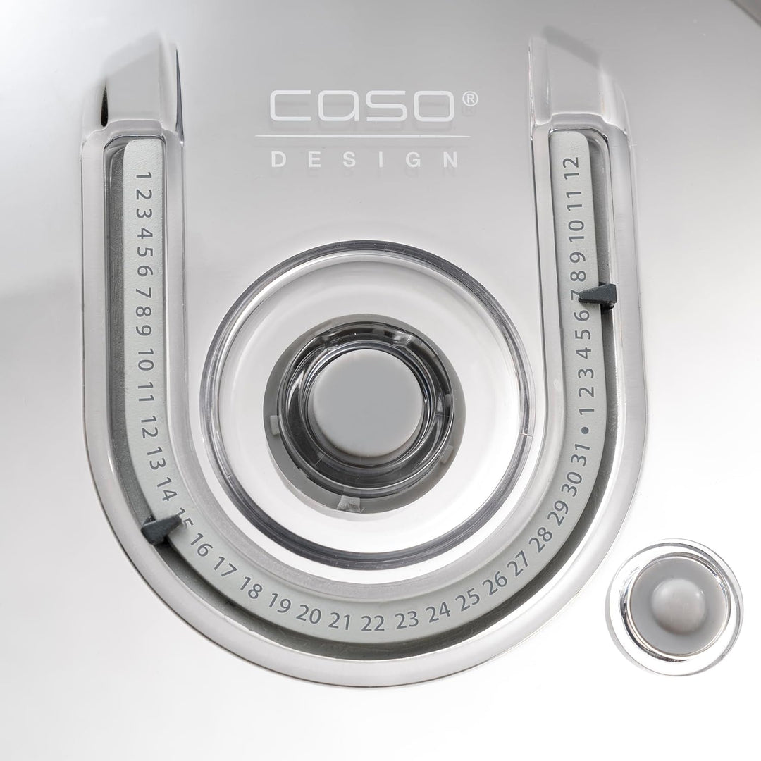 CASO VacuBoxx E-Set - 4 extrem stabile eckige Vakuumbehälter aus Borosilikatglas, BPA-Frei, hitzebes
