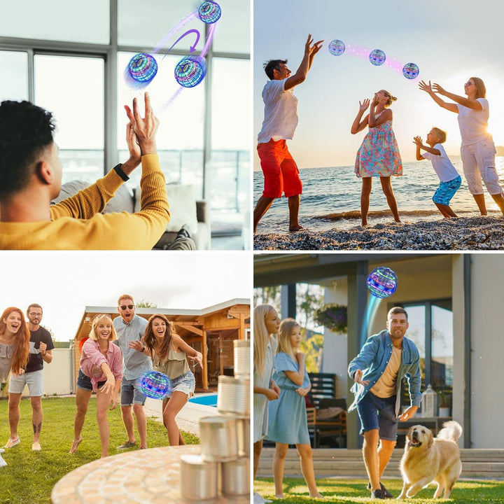 XINHOME Fliegender Ball, Flying Ball mit Led-Beleuchtung, Fliegender Ball Drohne Flying Orb Ball Hov
