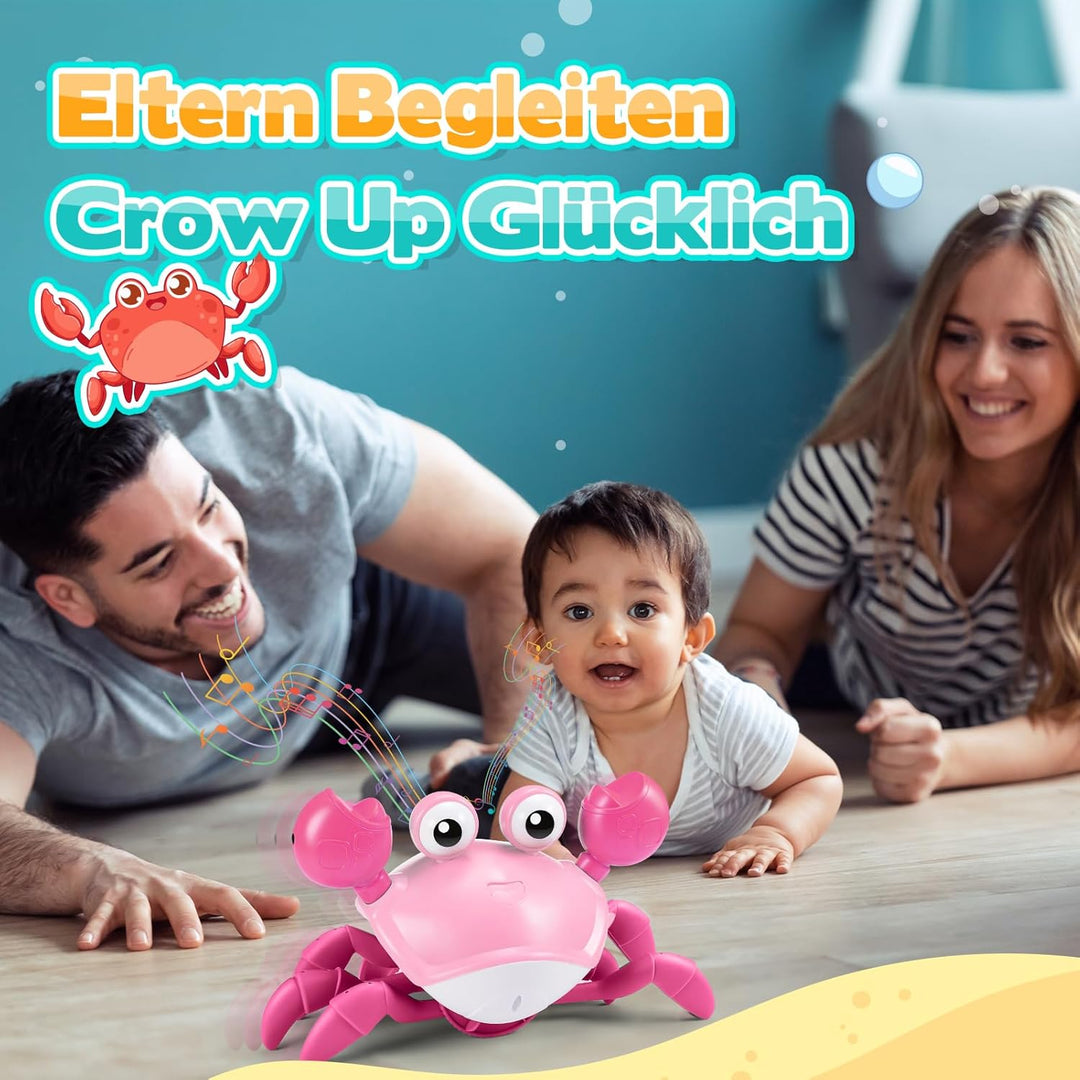 Krabbelspielzeug Baby Geschenk Mädchen 1 2 3 4 Jahre, Spielzeug ab 1-4 Jahre Mädchen Krabbe Baby Spi