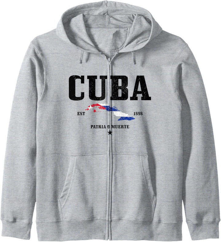 Kuba Est. 1898 Kubanische Flagge Pride Vintage Cuba Kapuzenjacke