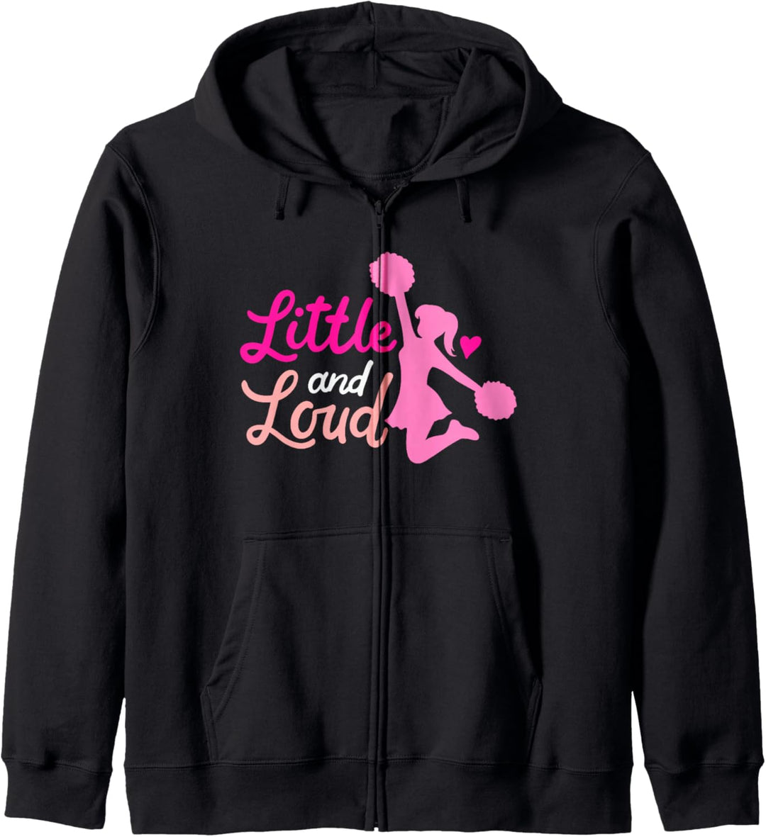 Little And Loud Cheerleader Kostüm Cheerleading Girls Spruch Kapuzenjacke