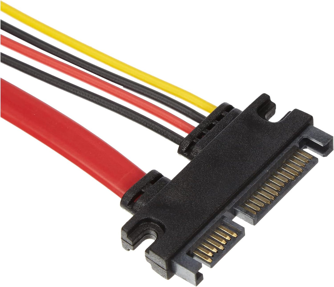 PremiumCord SATA-Verlängerungskabel, SATA 22pin / M - SATA 22pin / F (Packung mit 4) Mehrfarbig 0,2