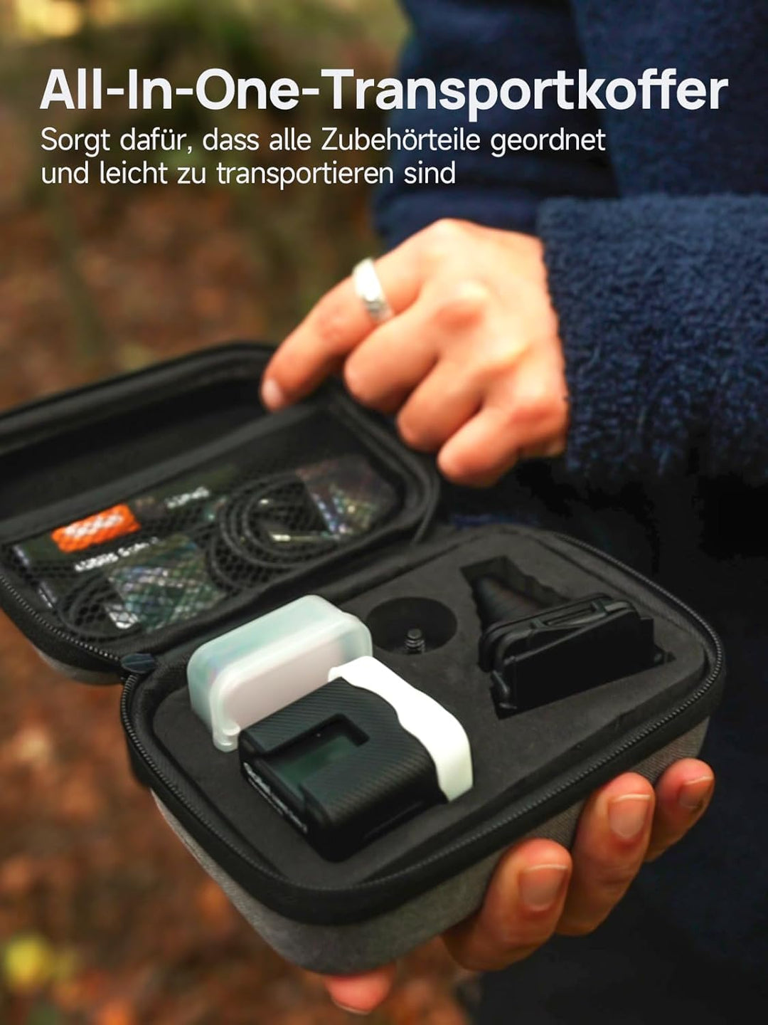 Rollei Lumis Solo 2 - LED Würfel. Kleiner LED Würfel inkl. Farbfilter für den Einsatz unterwegs. Opt