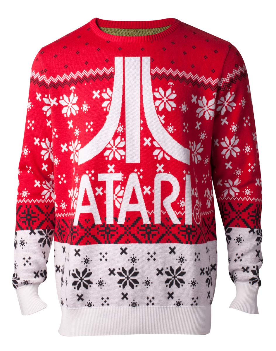 Atari Jumpers Logo Knitted Men's Sweater Multicolor S Mehrfarbig, S Mehrfarbig