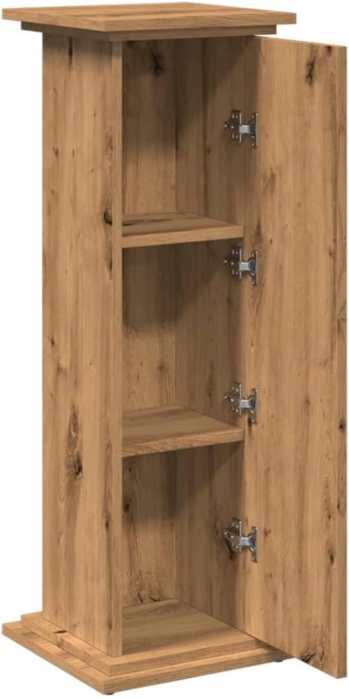 vidaXL Postament mit Stauraum Artisan-Eiche 31x30x90 cm Holzwerkstoff 31 x 30 x 90 cm Eiche Handwerk