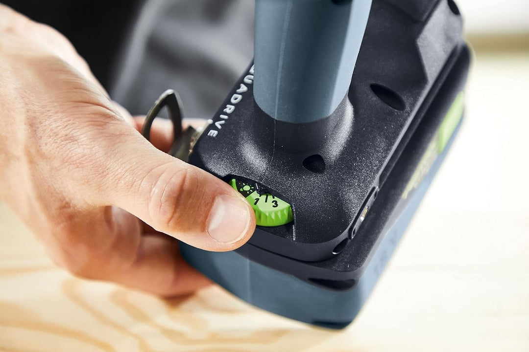 Festool Akku-Schlagbohrschrauber TPC 18/4 5,2/4,0 I-Set QUADRIVE (mit Akkupacks, Schnellladegerät, W