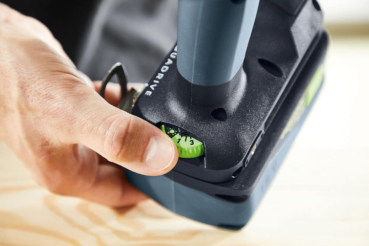 Festool Akku-Schlagbohrschrauber TPC 18/4 5,2/4,0 I-Set QUADRIVE (mit Akkupacks, Schnellladegerät, W