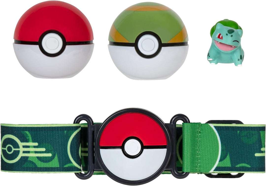 Pokémon PKW3160 Spielzeug, Gürtel Set Bisasam, ys/m, Gürtel Set Bisasam