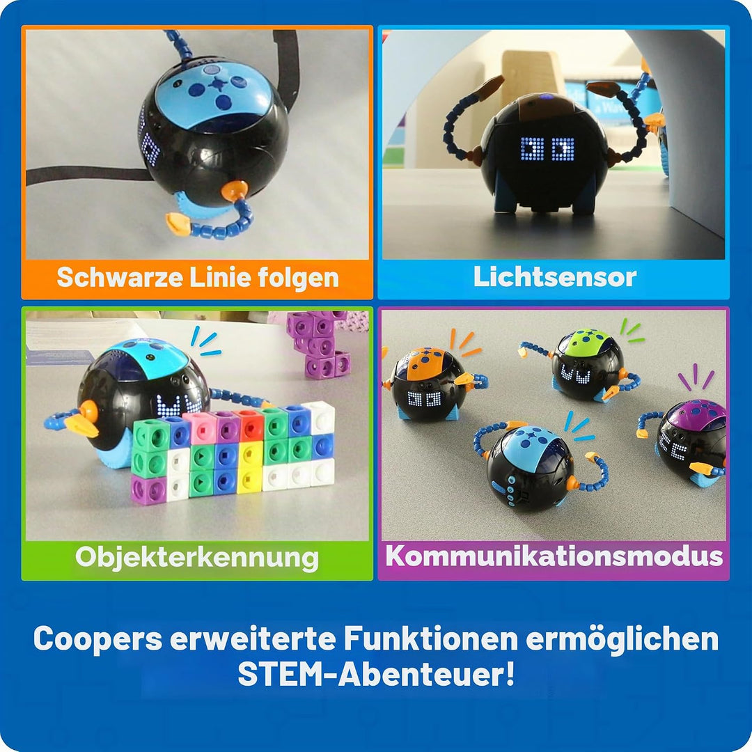 Learning Resources Cooper Der STEM-Roboter Einzeln LER3119, Ab 5 Jahren, Programmieren Lernen Ohne B