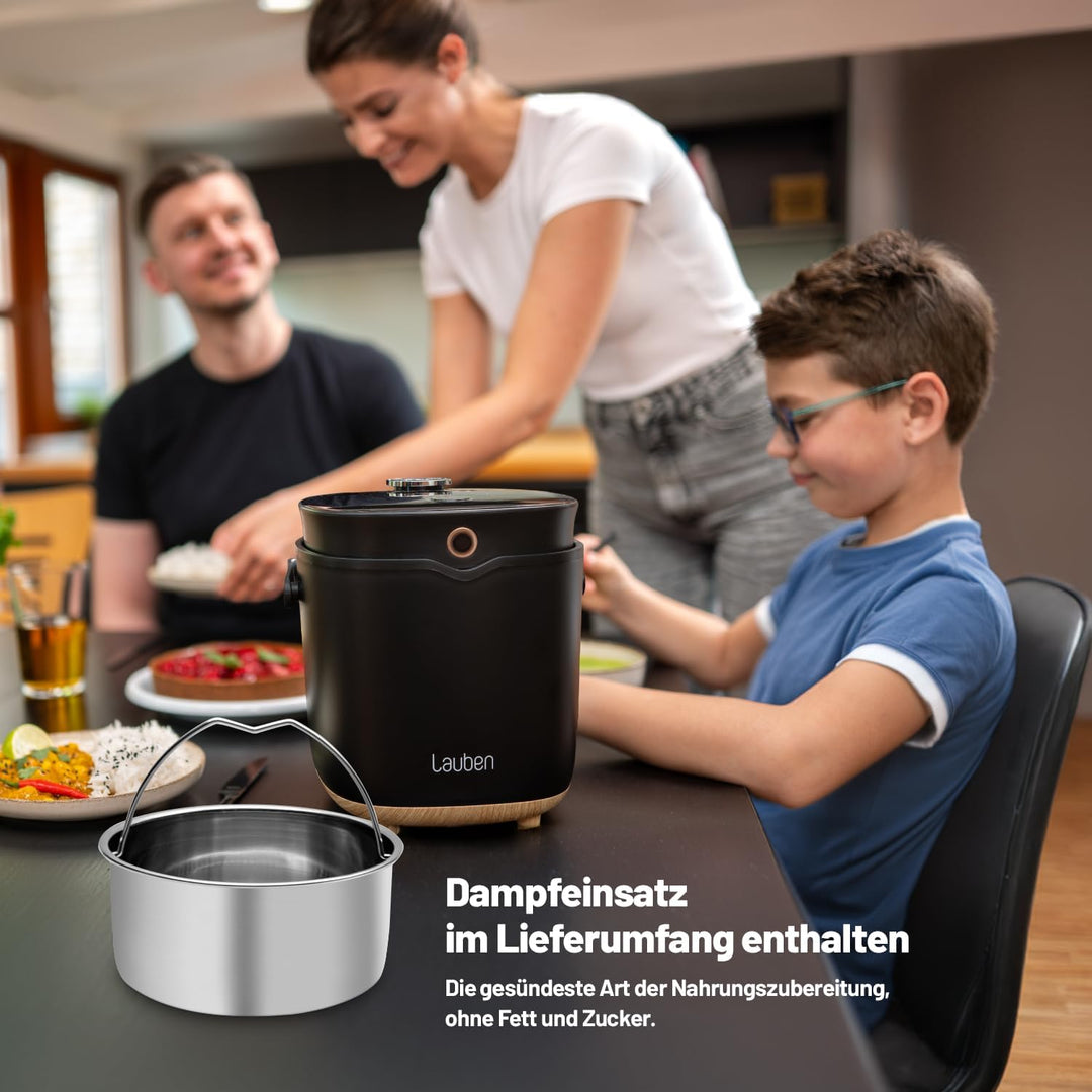 Lauben Multifunction Rice Cooker 2000BW, Multifunktionaler Reiskocher - Leistung 400 W, Volumen 2 l,