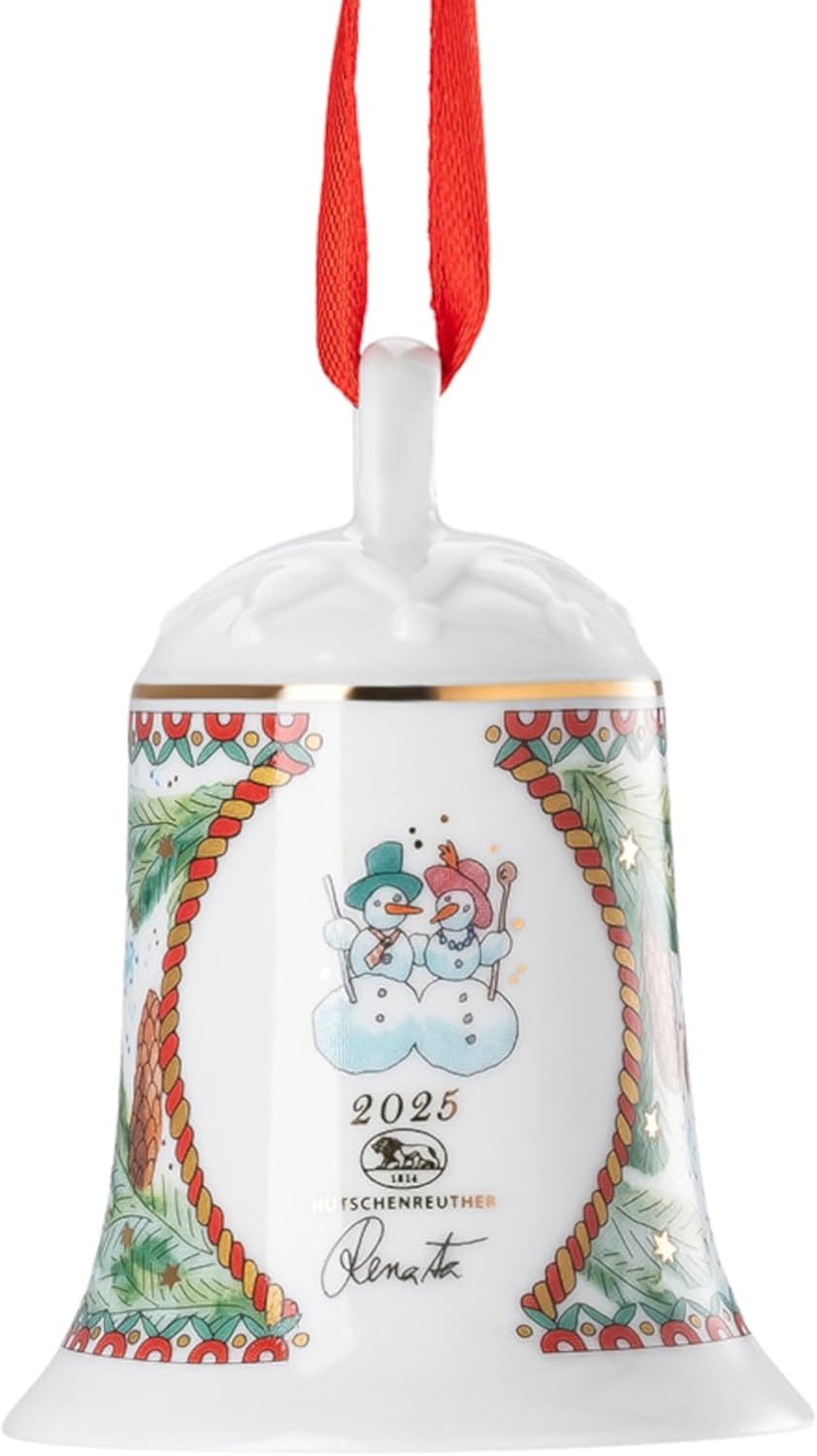 Hutschenreuther Weihnachten Sammelkollektion 2025 Porzellanglocke Weihnachtsspiele Weihnachtsglocke,