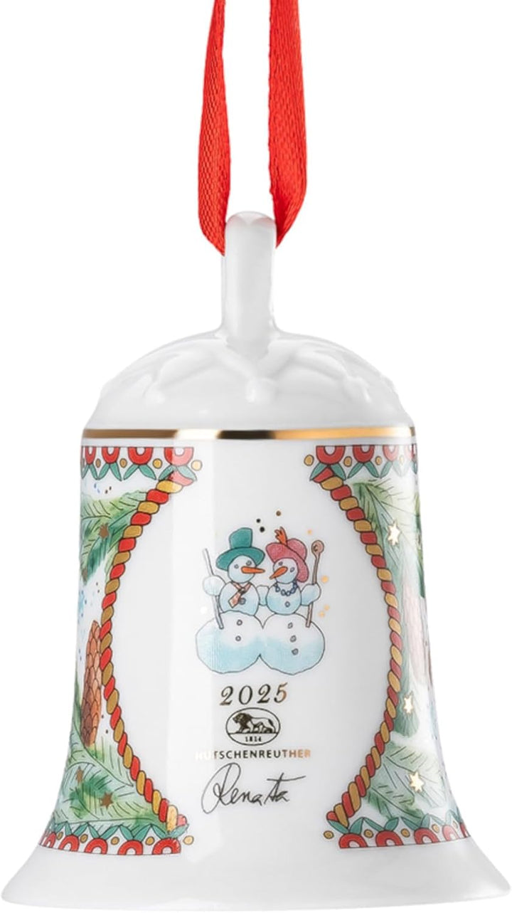 Hutschenreuther Weihnachten Sammelkollektion 2025 Porzellanglocke Weihnachtsspiele Weihnachtsglocke,