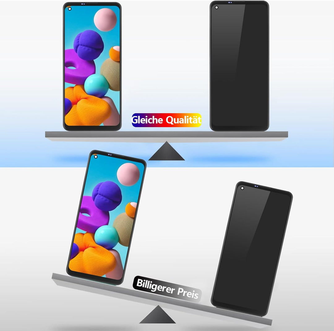 RongZy Ersatz Display Kompatibel für Samsung Galaxy A21S SM-A217F Touchscreen Bildschirm Digitizer G