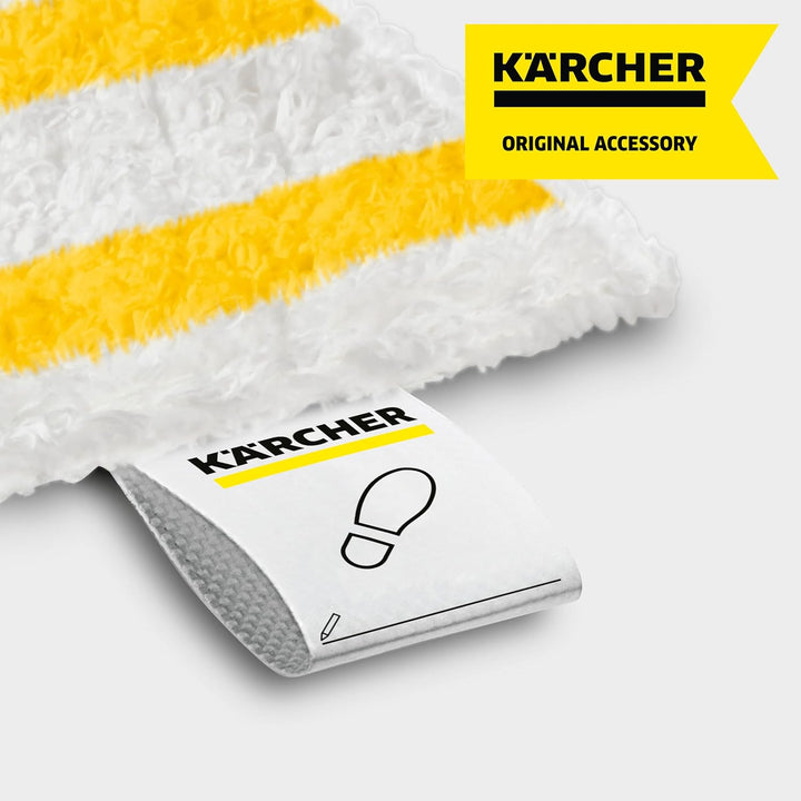 Kärcher Mikrofaser-Bodentücher EasyFix, kompatibel mit der Bodendüse EasyFix für die Kärcher SC Damp