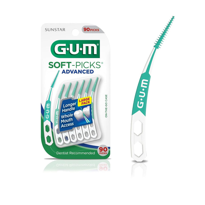 GUM - 6505R Soft-Picks Advanced Dental Picks, 90 Stück 90 Count, 90 Count