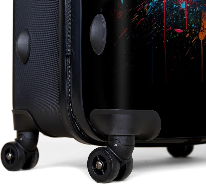 NoBoringSuitcases.com® Koffer XL Gross 77x51.5x28 cm Hartschale Reisekoffer 4 Rollen Leicht Koffer T