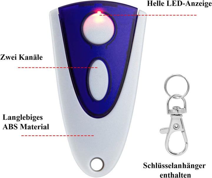 Garagentor Fernbedienung Ersatz für Novoferm Handsender kompatibel mit Novotron 502 MAX43-2, Novotro