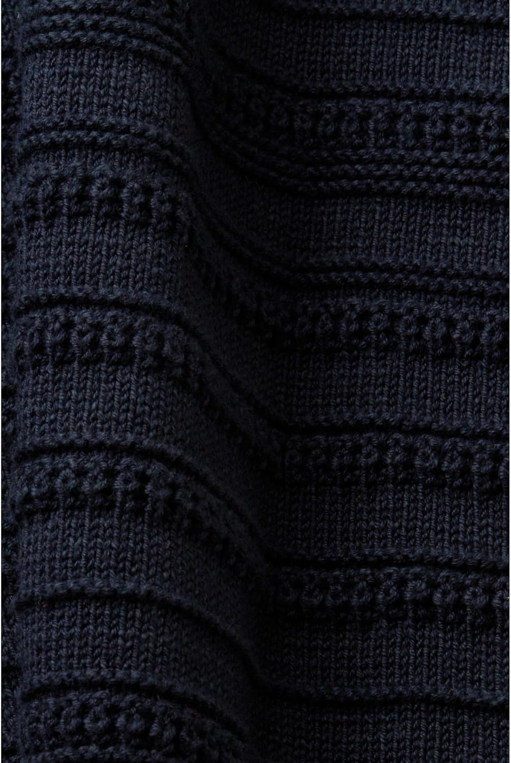 ESPRIT Strukturierter Baumwollpullover