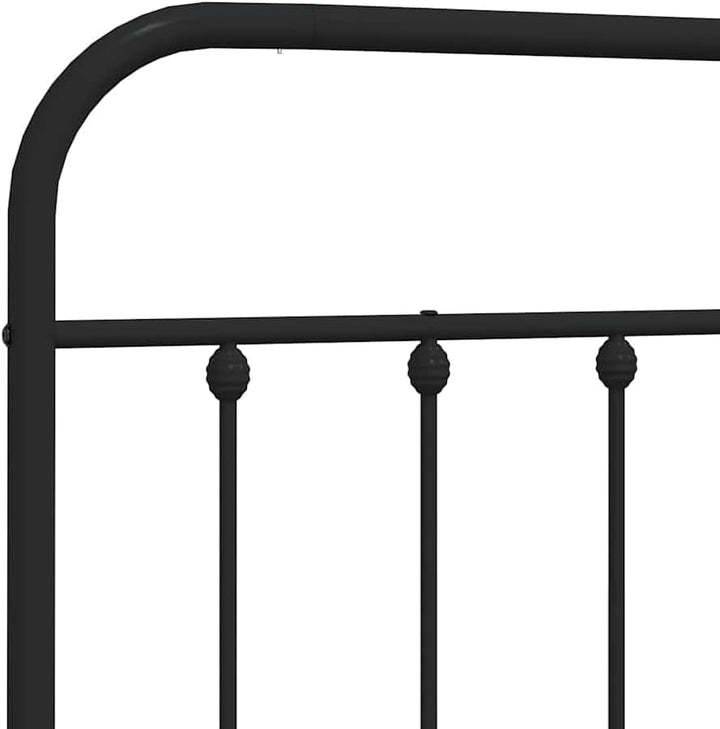 vidaXL Kopfteil, Bettkopfteil aus Stahl Metallkonstruktion, Betthaupt für Bett Metallbett Bettgestel