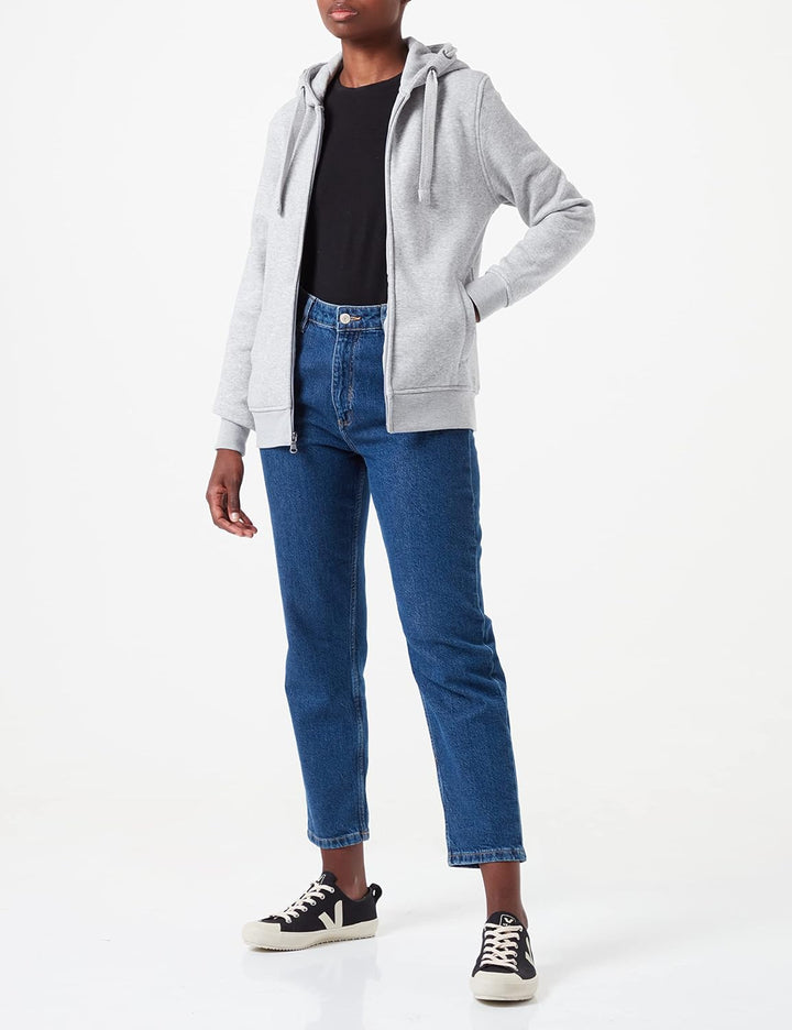 HRM Damen Premium Hooded Jacket XS Grey-melange, XS Grey-melange