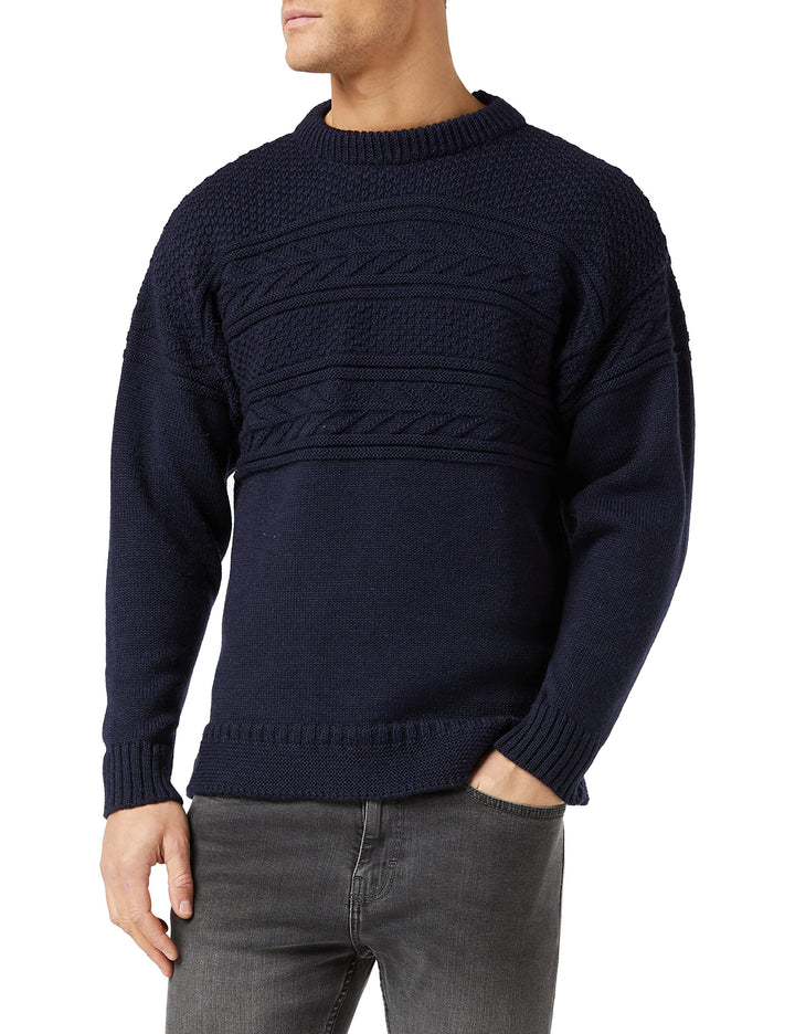Nauticalia Crew Neck Guernsey Navy L, Navy L