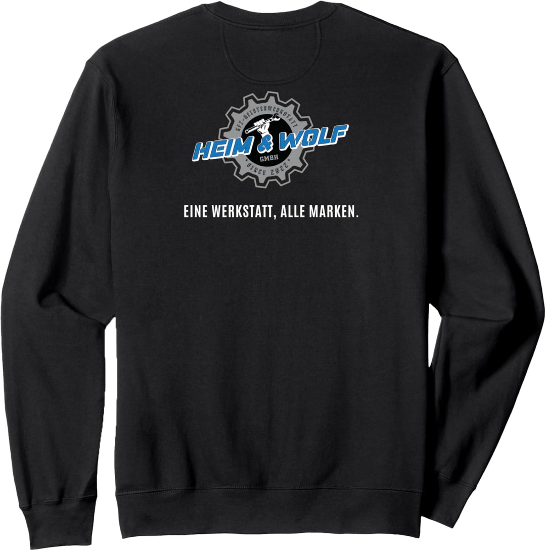 KFZ-Meisterwerkstatt Heim und Wolf Weiss Sweatshirt