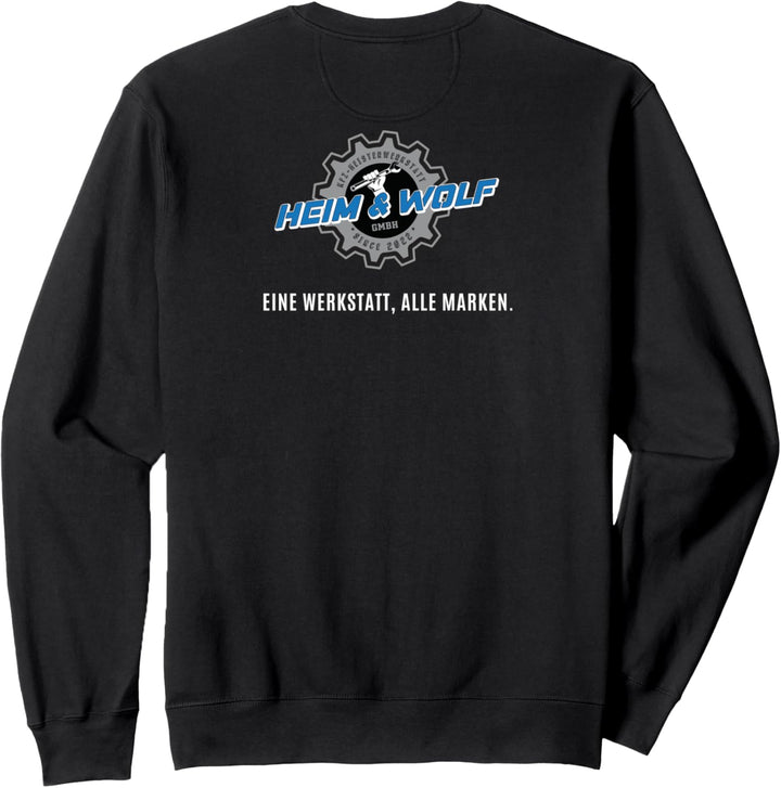 KFZ-Meisterwerkstatt Heim und Wolf Weiss Sweatshirt
