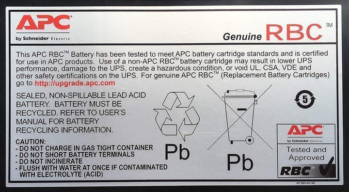 APC RBC4 - Ersatzbatterie für Unterbrechungsfreie Notstromversorgung (USV) von APC - passend für Mod