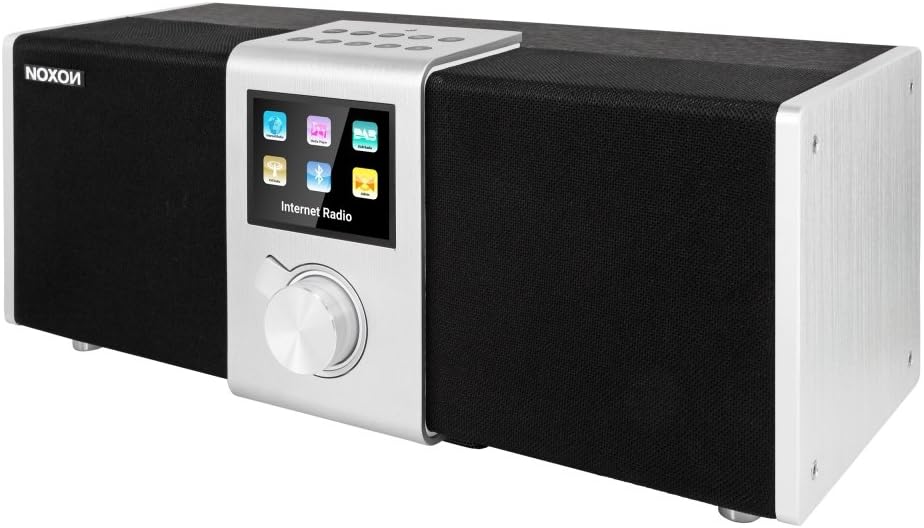 NOXON Nova II Internet-/DAB+ Radio mit Spotify, 50W schwarz/silber Schwarz / Silber NOXON Nova II, S