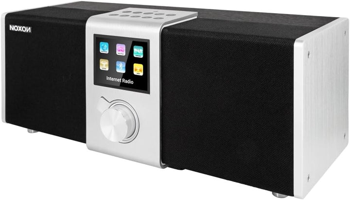 NOXON Nova II Internet-/DAB+ Radio mit Spotify, 50W schwarz/silber Schwarz / Silber NOXON Nova II, S
