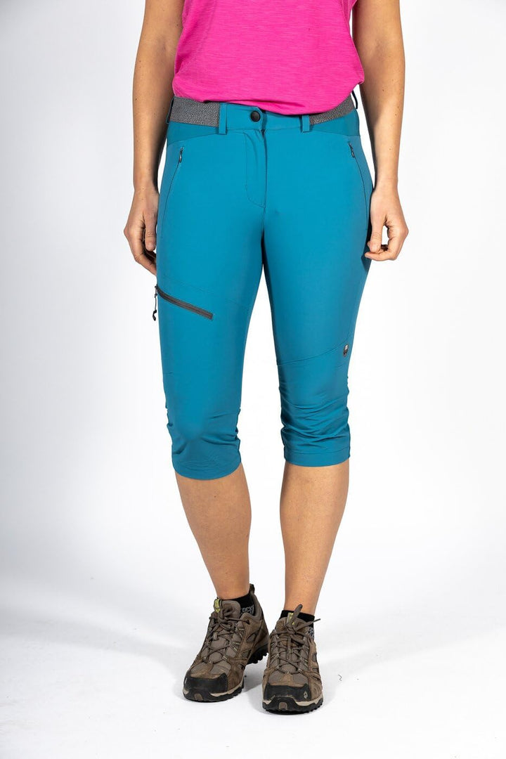 Maul Entlen Ultralight-Caprihose Damen Wanderhose schwarz 36 Blau, 36 Blau
