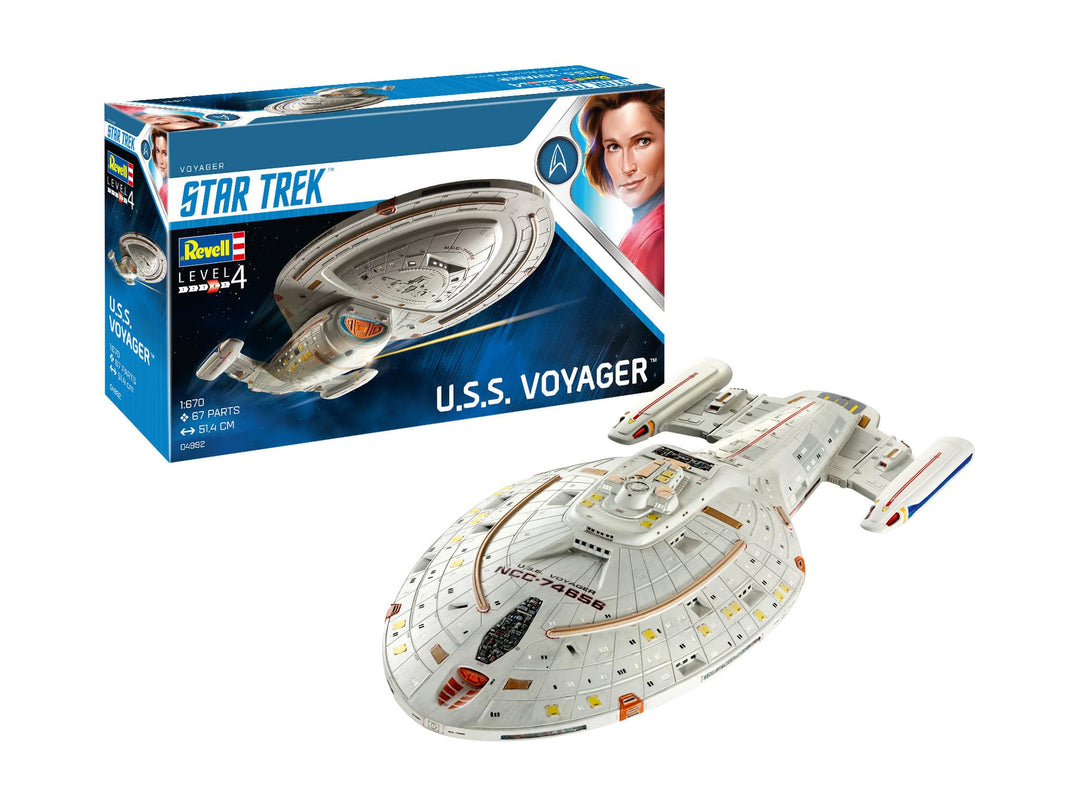 Revell 4992 USS Star Trek: Voyager Zubehör, Keine, 1/670 Voyager Single, Voyager Single