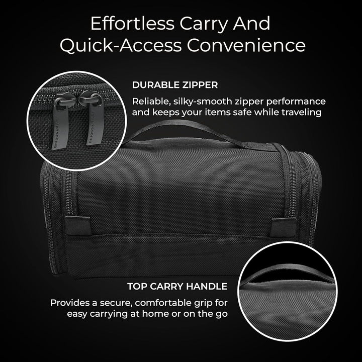 Briggs & Riley Baseline Toilettenartikel-Set Schwarz Executive Essentials Toilettenartikel, Schwarz