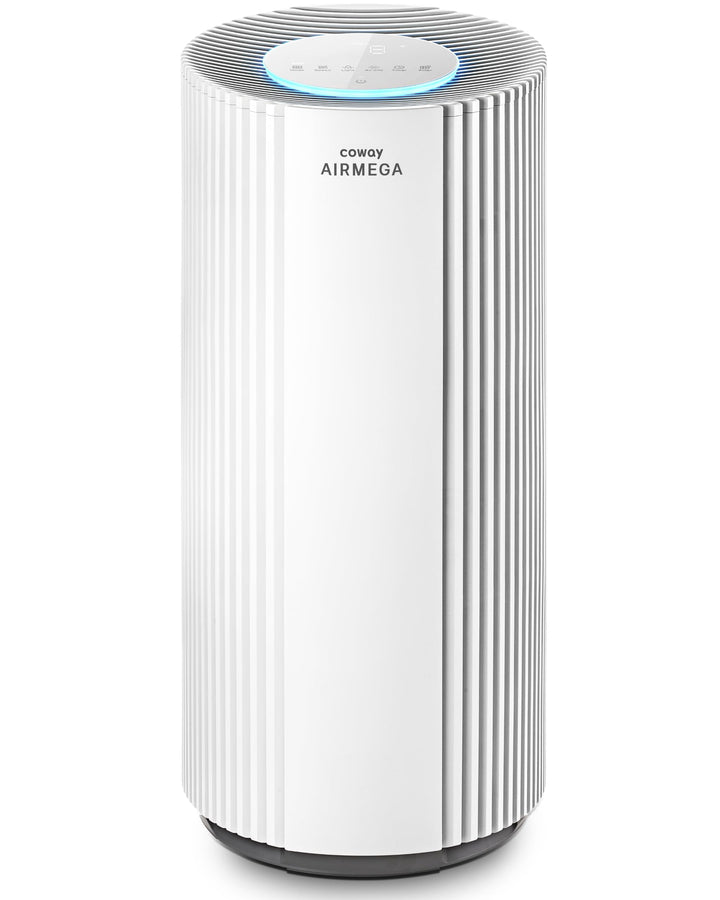 COWAY Luftreiniger für grosse Räume, CADR 734m³/h, reinigt 153m² in 30 Min., HEPA Filter gegen Rauch