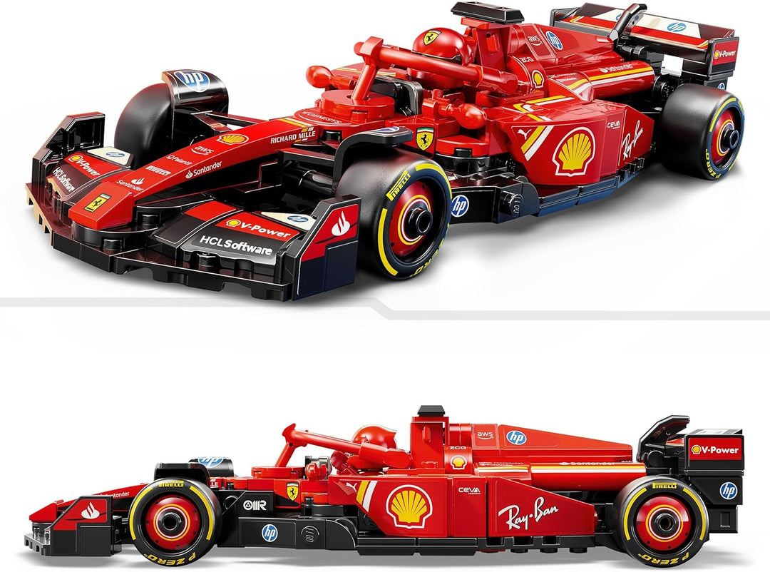 LEGO Speed Champions Ferrari SF-24 F1 Rennauto - Spielzeug mit Formel 1 Minifigur zum Sammeln - Baus