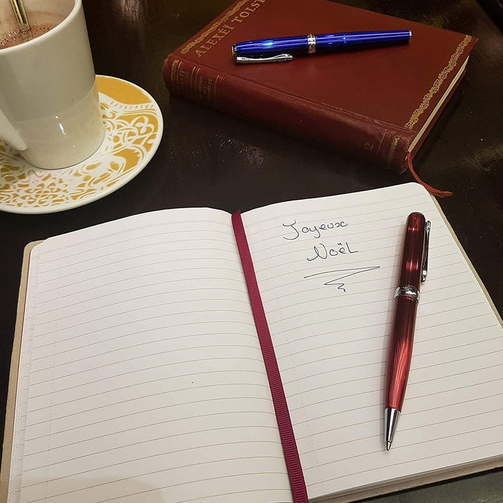 DIPLOMAT - Tintenroller Excellence A2 Skyline blau - Schick und elegant - Lange Lebensdauer - Funkel