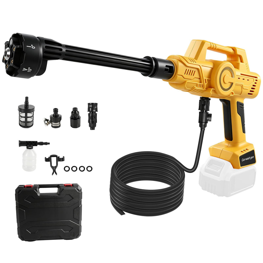 Kabelloser Hochdruckreiniger, kompatibel mit Dewalt 18/20 V, 21000 U/min, 69 Bar, tragbarer Handrein