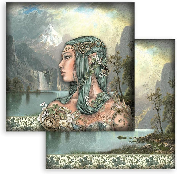 Scrapbooking Pad 10 Sheets CM 30.5x30.5 (12 "X12") - Magic Forest Magic Forest 12" x 12", Magic Fore