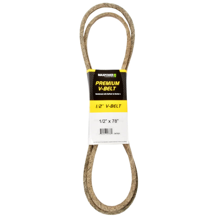 MaxPower Keilriemen 347521, Kevlar verstärkt, 1/2" x 78" - 4L780 - Aussenlänge L(a) 1980 mm., 78" -