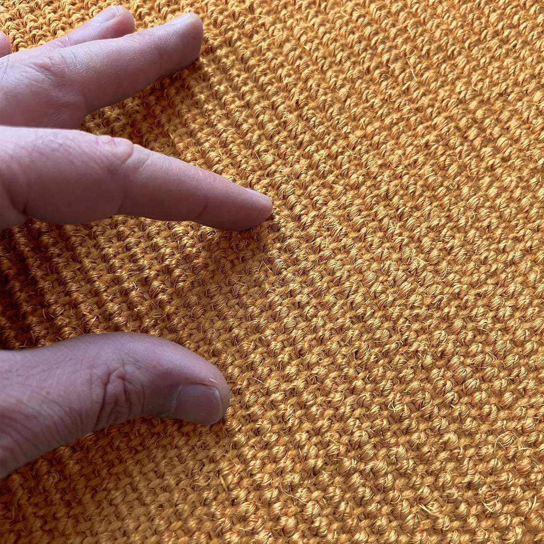 Floordirekt Katzen Kratzmatte rund 120cm Ø aus Natur Sisal Kratzteppich Kratzmöglichkeiten für Katze