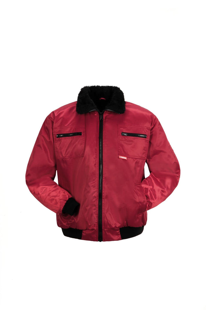 Planam Outdoor Winter Herren Gletscher Pilotenjacke rot Modell 0338 Grösse XL Rot XL, Rot XL