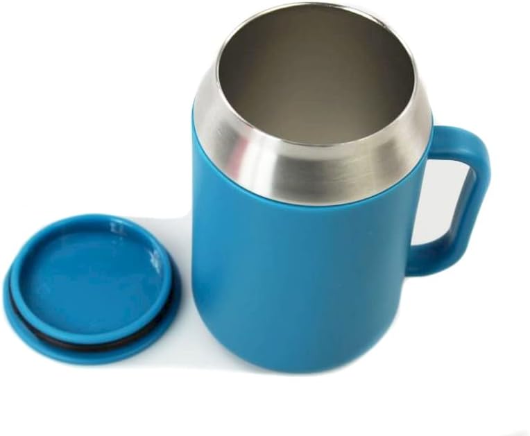 Tupperware to Go Isobecher 400 ml blau Hot & Go Thermo Behälter Becher