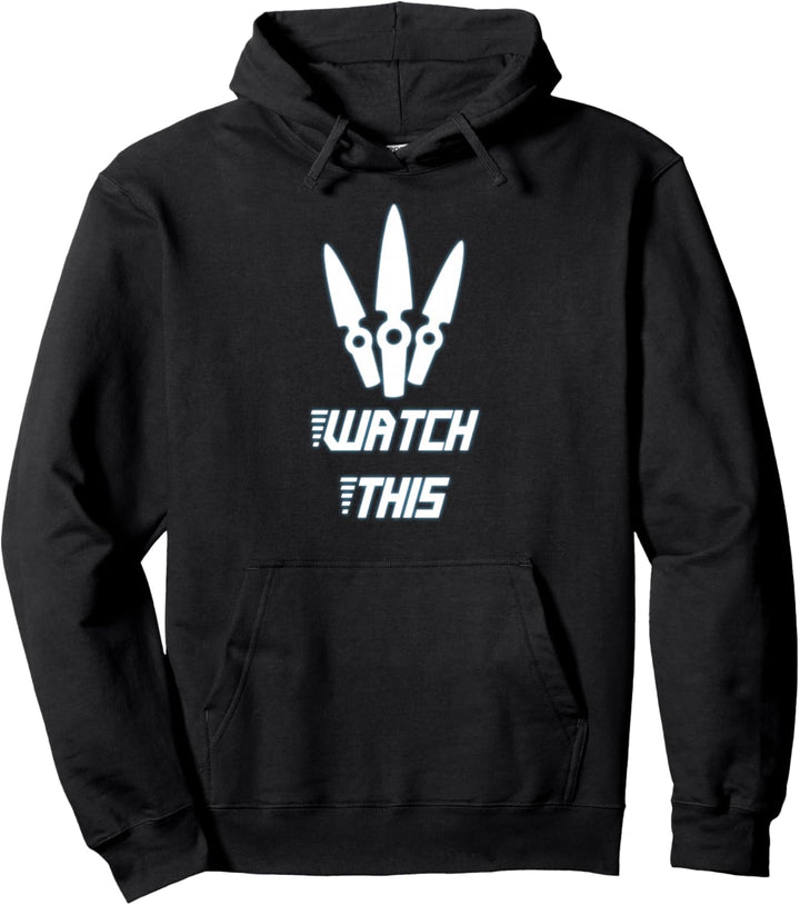 Jett Ultimate Valorant Gaming (blaues Leuchten) Pullover Hoodie