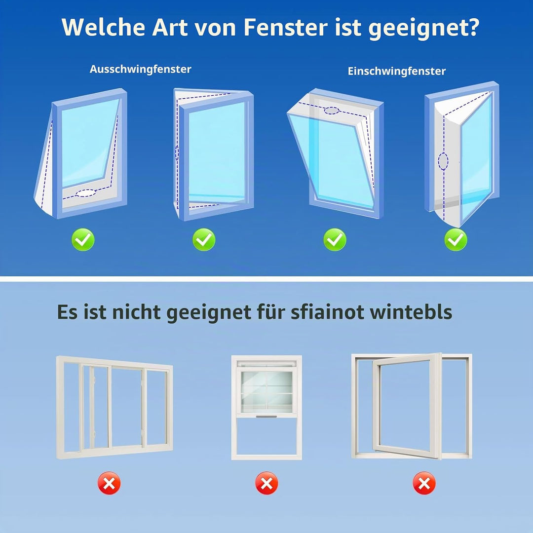 Fensterabdichtung für Mobile Klimageräte, Klimaanlage Fensterabdichtung Dachfenster 400CM, Wäschetro