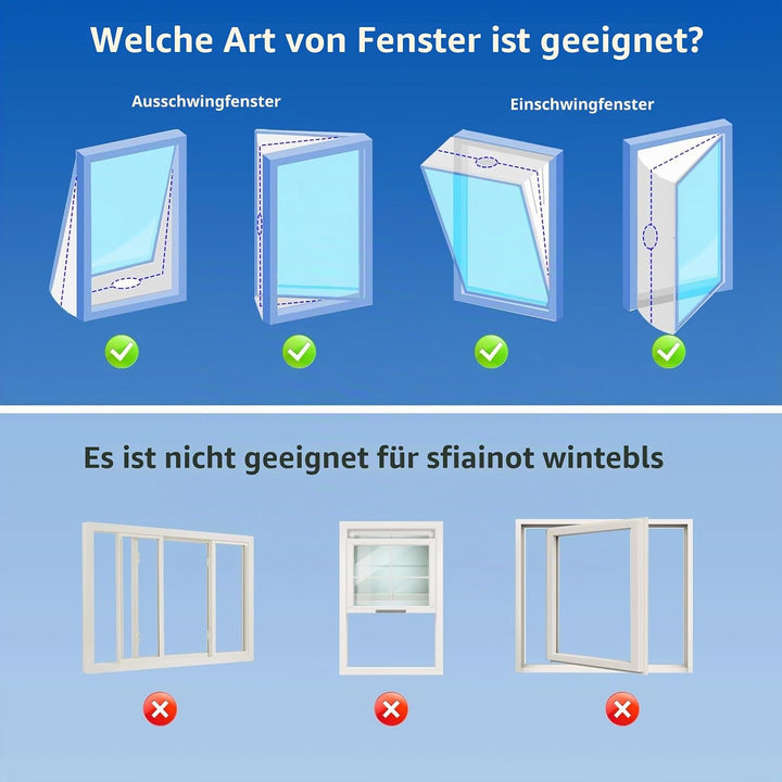 Fensterabdichtung für Mobile Klimageräte, Klimaanlage Fensterabdichtung Dachfenster 400CM, Wäschetro