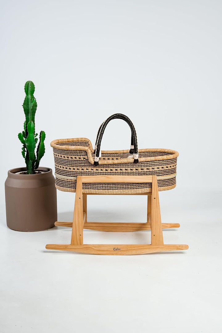 Wooden Rocking Moses Basket Stand, Universal Size