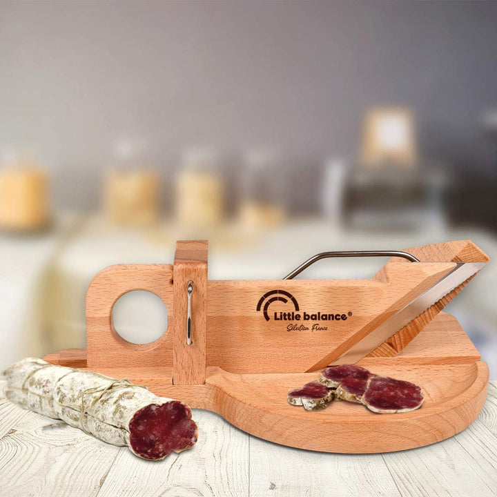 Little balance 8422 La Conviviale Wurstguillotine – 100% französische Herstellung – Edelstahlklinge