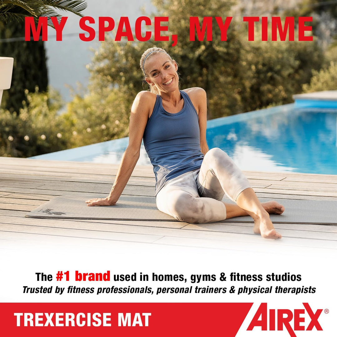 Airex TrExercise Gymnastikmatte | Recycelte Materialien | Inkl. Tragegurt | 0,6 cm Stärke | 60 cm Br